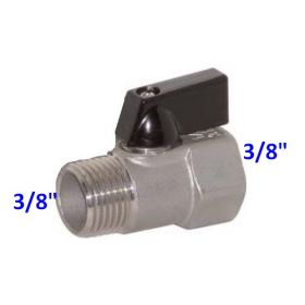 Minisfera 3/8'' mini valvola sfera maschio femmina