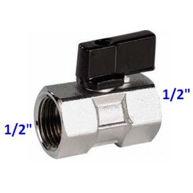 Minisfera 1/2'' mini valvola sfera femmina femmina
