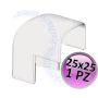 Raccordo angolo esterno per canalina 25x25 mm - 1 PZ