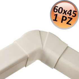 Curva piana regolabile per canalina 60x45mm - 1 PZ