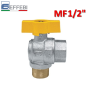 Valvola a sfera per gas VENUS maschio 1/2'' Femmina 1/2'' a squadra
