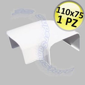 Curva piana per canalina 110x75mm - 1 PZ