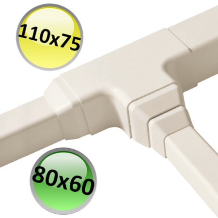 Riduzione 80x60 - 110x75 - per canalina - 1 PZ