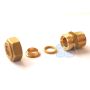 Bicono raccordo a compressione per tubo in rame - maschio 3/8'' x Ø 10 mm