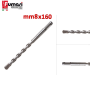 Punta trapano e martello SDS-PLUS mm 8 X 160 per calcestruzzo e muratura
