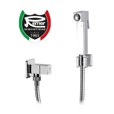 Idroscopino squadrato set RELAX SQ completamente in ottone cromato