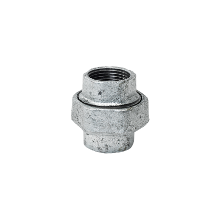 Manicotto bocchettone a sede conica 1/2'' F-F in ghisa malleabile zincato