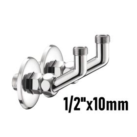 Curvette sottolavabo con rosone scorrevole 1/2'' a muro x 10 mm - COPPIA