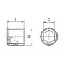 Niples nipplo senza corona in acciaio zincato 1/2'' maschio maschio - 1 PEZZO
