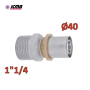 ICMA 402 - Raccordo a pressare 1''1/4 x 40 SEMPITER® diritto maschio