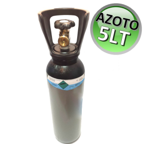 Bombola di azoto da 5 Lt piena - con certificazioni