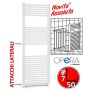 Scaldasalviette 77x50 cm con attacchi laterali - interasse a scelta