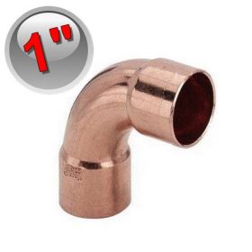 Curva 90° FF rame a saldare 1'' - 25,4 mm