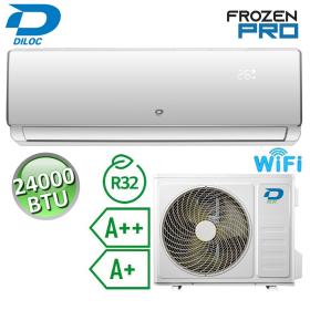 Climatizzatore mono split 7.0 kW 24000 Btu R32 A++/A+ Diloc Frozen PRO - WiFi integrato