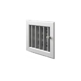 Bocchetta Aria cm16x15 ALLUMINIO-Griglia x Caminetto Regolabile con Serranda