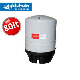 Vaso espansione Heat Wave 80 Lt - Connessione 3/4'' per sanitario e riscaldamento - 6 bar - Grigio