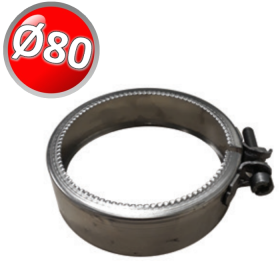 Fascetta di sicurezza dentata per PPs Ø 80 mm - passaggio rigido / flessibile
