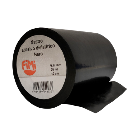 Nastro Adesivo DIELETTRICO Nero 10 cm x 20 mt - ideale per isolamento apparecchiature elettriche