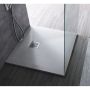 Piatto doccia 70x120 in resina e gelcoat effetto pietra - Colore Bianco