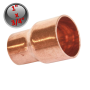 Riduzione raccordo ridotto rame a saldare maschio 1'' x femmina 3/4''