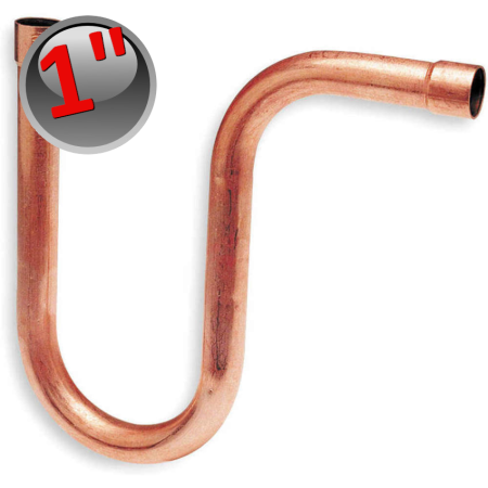 Sifone rame a saldare 1'' femmina - femmina