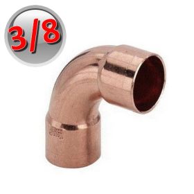 Curva 90° FF rame a saldare 3/8'' - 9,52 mm