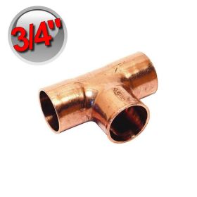 Raccordo a TEE FFF rame a saldare 3/4'' - 19,05 mm