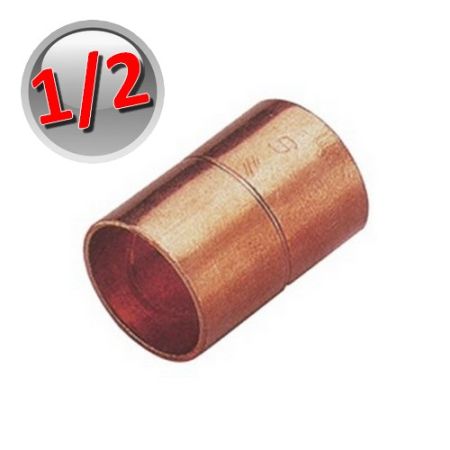 Manicotto rame a saldare 1/2'' - 12,7 mm