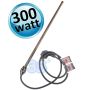 Resistenza elettrica 300 Watt cromata silver per scaldasalviette attacco 1/2''