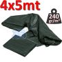Telo telone occhiellato impermeabile mt 4x5 VERDE - 240 gr / m²