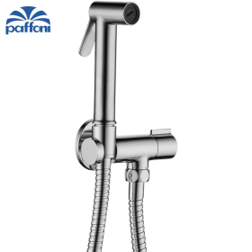 Set bidet TWEET ROUND tondo - idroscopino con doccetta Solo acqua fredda con doccia-flx cromato