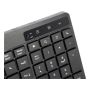 Vultech KM-841W tastiera Mouse incluso Ufficio Wireless a RF + USB QWERTY Italiano Nero