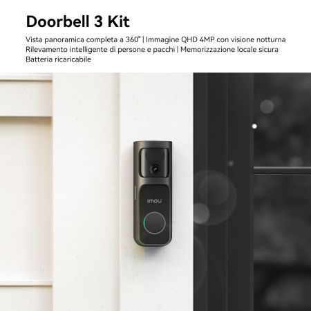 Imou Campanello Smart Doorbell 3S 2K Kit