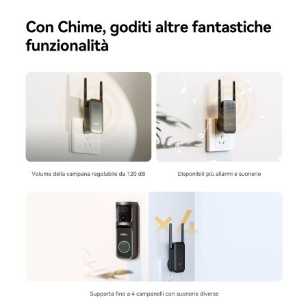 Imou Campanello Smart Doorbell 3S 2K Kit