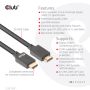 CLUB3D CAC-1375 cavo HDMI 5 m HDMI tipo A (Standard) Nero