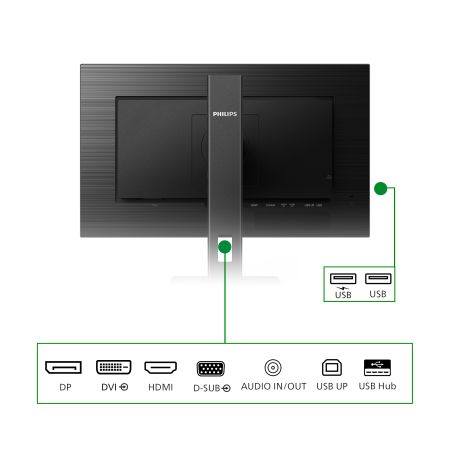 Philips B Line 272B1G/00 Monitor PC 68,6 cm (27") 1920 x 1080 Pixel Full HD LED Nero