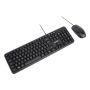 Vultech KM-811 tastiera Mouse incluso Ufficio USB QWERTY Italiano Nero