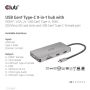 CLUB3D CSV-1594 replicatore di porte e docking station per laptop USB 3.2 Gen 1 (3.1 Gen 1) Type-C Nero, Grigio
