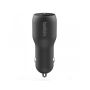 CARICABATTERIE DA AUTO CON PPS PORTA USB-C + USB-A 37W - NERO