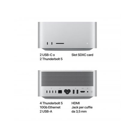 Mac Studio: Apple M4 Max chip con 14-core CPU e 32-core GPU, RAM 36GB, 512GB SSD