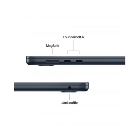 MacBook Air 15"Apple M5 chip con 10-core CPU e 10-core GPU, 16GB, 512GB SSD - Mezzanotte