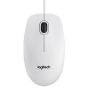 Logitech B100 Mouse ottico Ambidestro 800DPI 3 Tasti USB Bianco