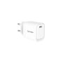 VULTECH CARICATORE ADATTATORE UNIVERSALE, 1 X TYPE-C, PD45 GAN PPS 45W, BIANCO COMPATTO