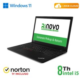 RINOVO NB LENOVO ThinkPad L590 i5-8X00 DDR4 8GB SSD 256GB 15.6" W11P CLOUD20GB Grade A 1Y Warranty 3