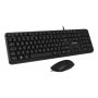 Vultech KM-811 tastiera Mouse incluso Ufficio USB QWERTY Italiano Nero