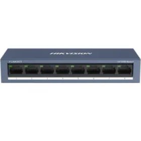 SWITCH HIKVISION 10/100 CASE METALLICO - SOHO 8 10/100M RJ45 PORTS, DESKTOP STEEL CASE UNMANAGED