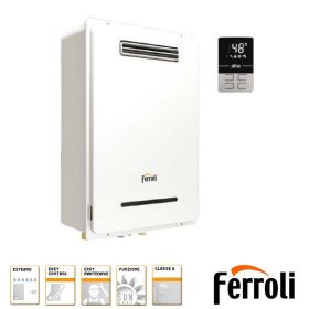 Scaldacqua murale EXTERNO FERROLI a gas LOW NOx installazione all'esterno senza canna fumaria