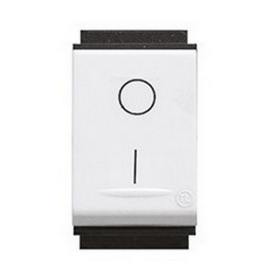 Interruttore Bipolare Bianco 16A 250V compatibile con Bticino Living Classic - Feb Elettrica