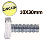 OTER - Vite a martello martelletto zincata M10x30 mm - CONF. 10 PZ - abbinamento profilato