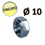 OTER - Dado esagonale zincato M10 - CONF. 10 PZ